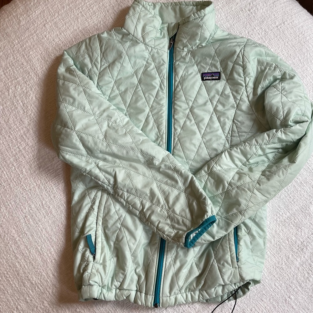 Patagonia mint nano puff jacket